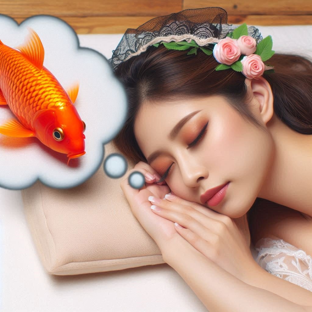 dreaming of orange koi fish 