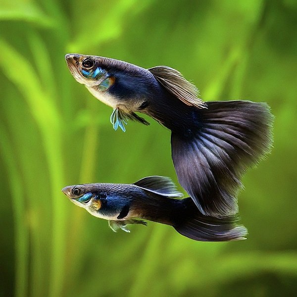 black moscow guppies