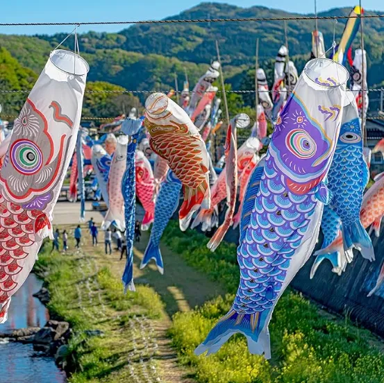 Koi Fish Mythology Boao 10 Pieces Japanese Carp Windsock Fish Flag Kite 15.7 Inch Japanese Hanging Windsocks for Garden Backyard Home Outdoor Sushi Bar Restaurant Decoration, 10 Colors