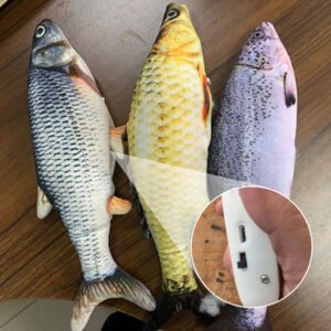 Limited Stock! Electric Jumping Fish Toy – Engaging Playtime for Your Cat (No Catnip Version)