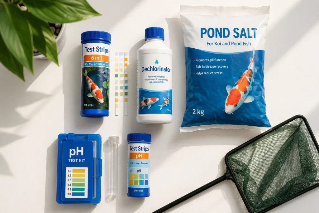 koi fish health care water testing supplies