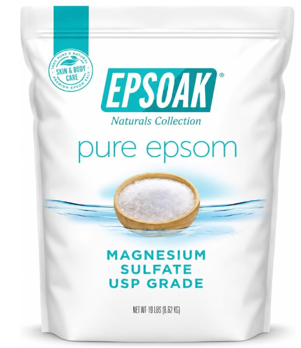 Epsoak Epsom Salt 19lb — plain unscented magnesium sulfate for koi dropsy and constipation treatment