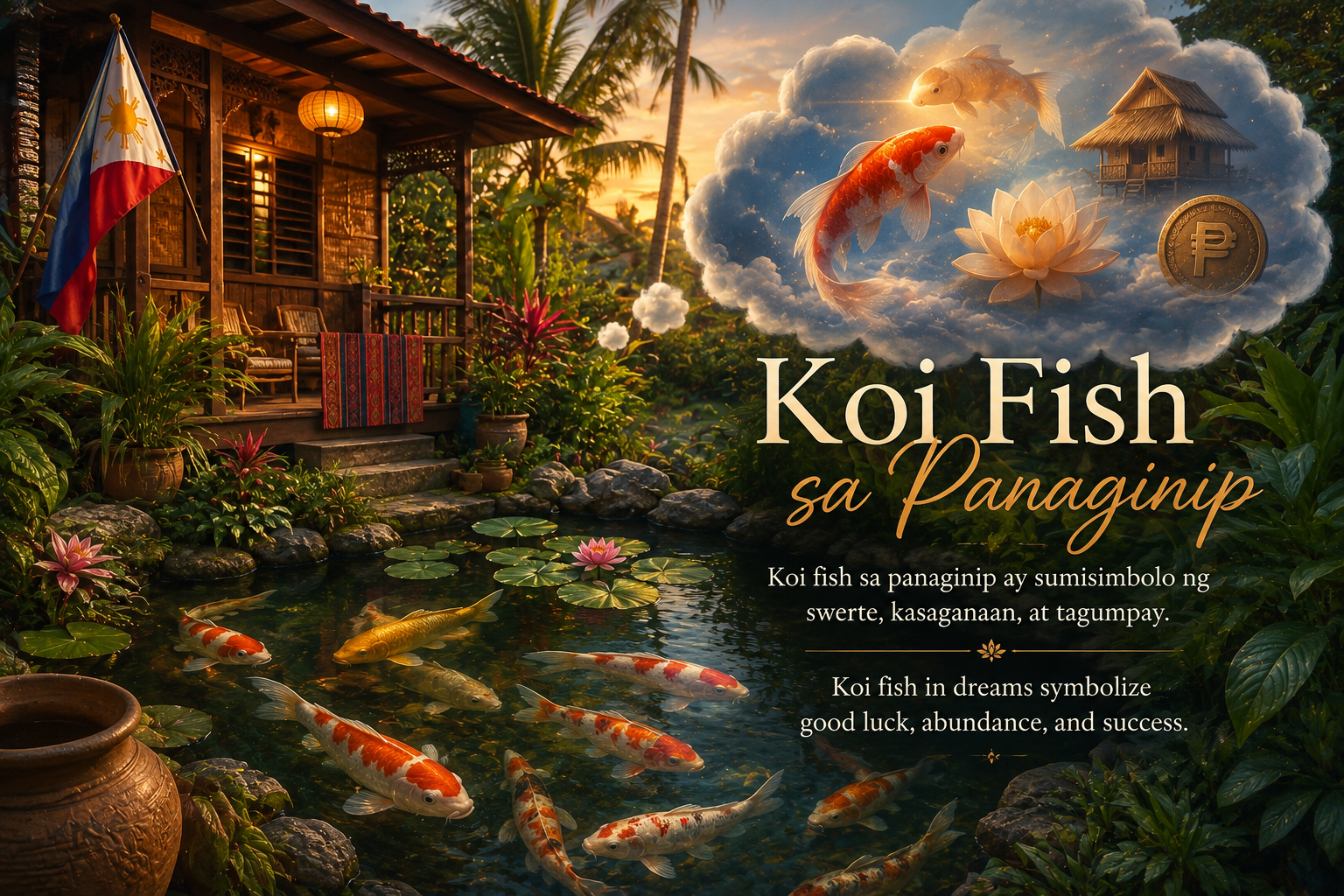 koi fish sa panaginip Filipino dream meaning good luck prosperity abundance