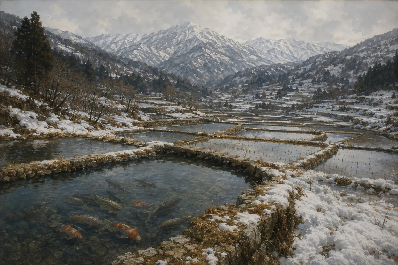 Niigata Japan 1820s koi breeding origins